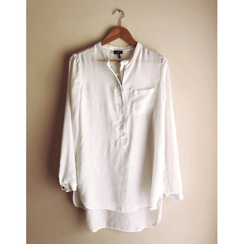 Sheer white tunic